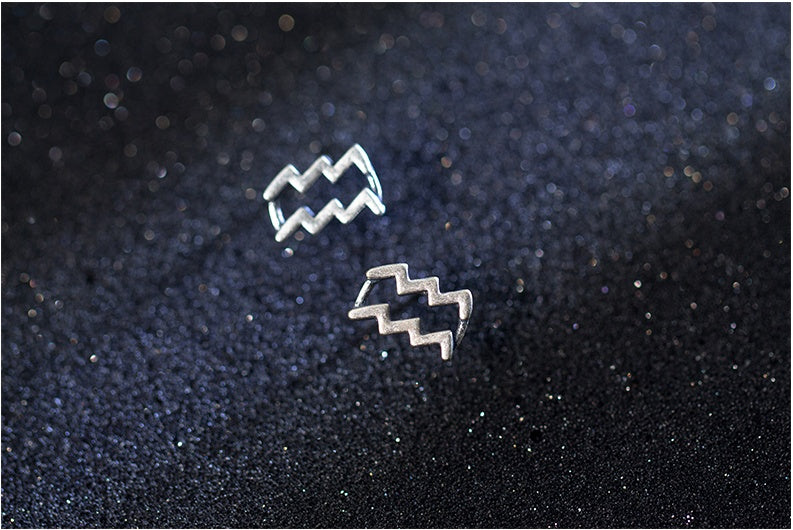 12 constellation earrings simple wishing earrings earrings