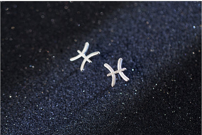 12 constellation earrings simple wishing earrings earrings