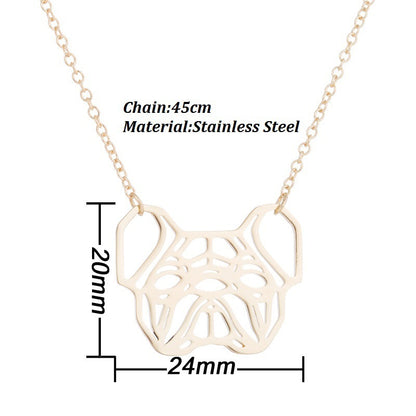 Necklace Pet Dog Pug Pendant Necklace