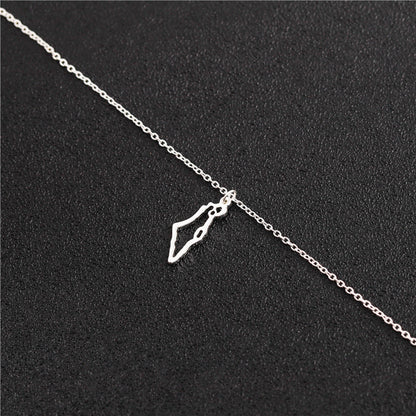 Country Map Necklace European Hometown Necklace