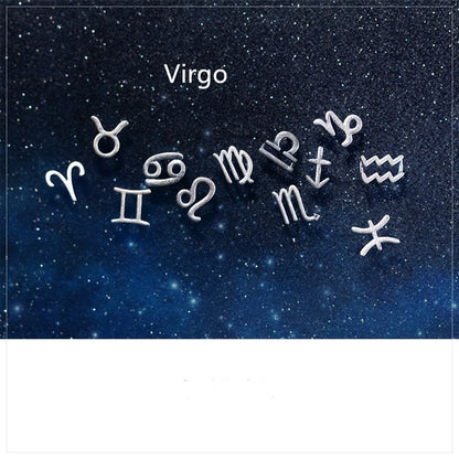 12 constellation earrings simple wishing earrings earrings