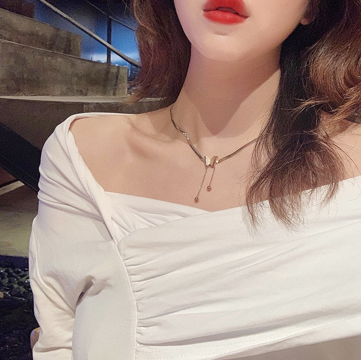 Necklace Small Butterfly Simple Temperament Necklace