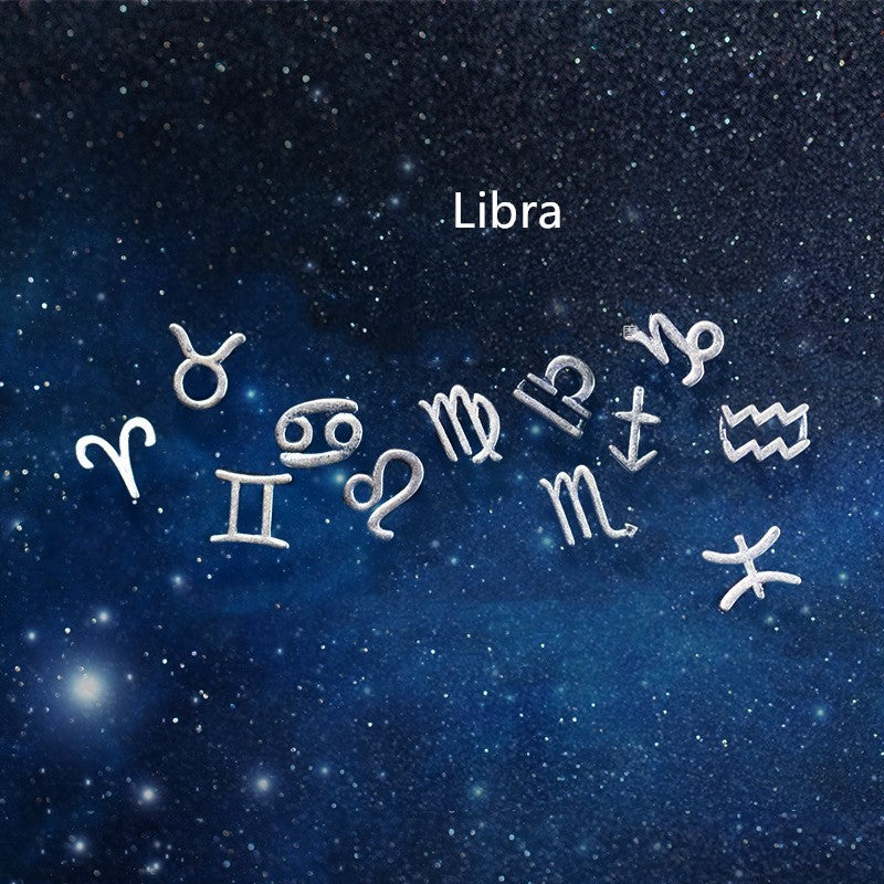 12 constellation earrings simple wishing earrings earrings