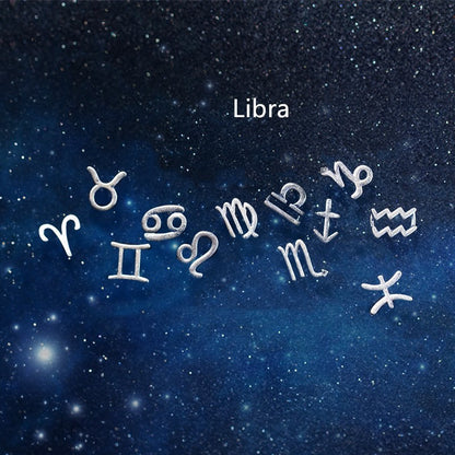 12 constellation earrings simple wishing earrings earrings