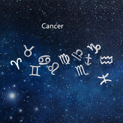 12 constellation earrings simple wishing earrings earrings